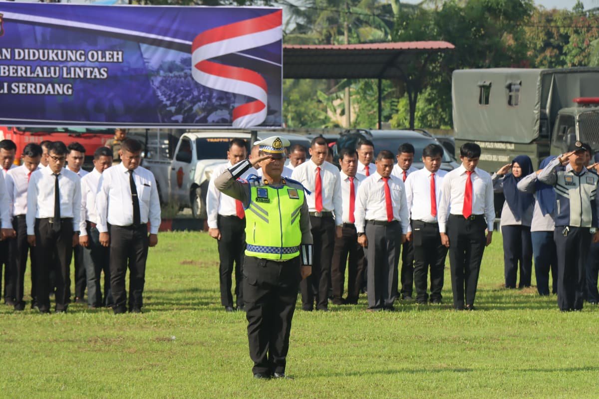 Polresta Deli Serdang Gelar Apel Pasukan Operasi Zebra Toba 2025