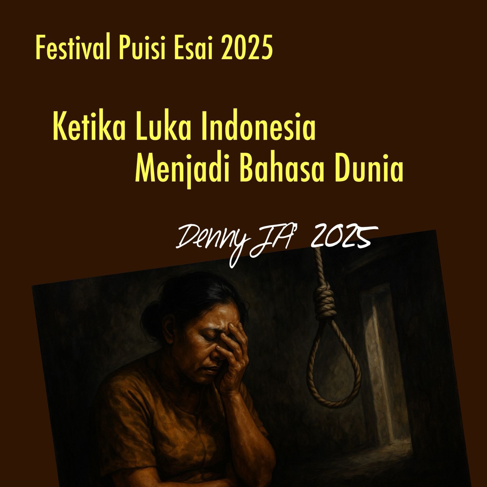 Festival Puisi Esai Jakarta 2025 (Bagian 1) KETIKA LUKA INDONESIA MENJADI BAHASA DUNIA