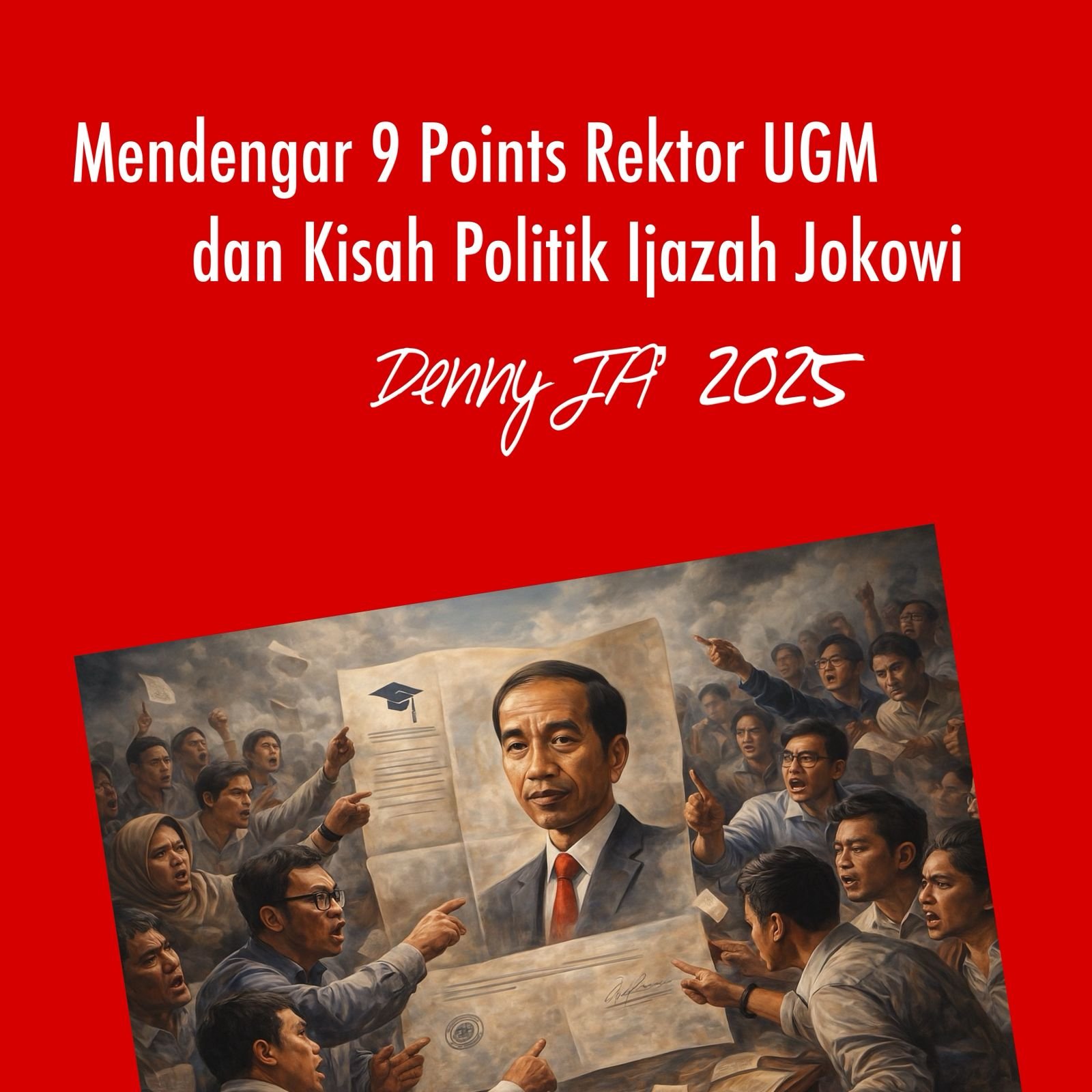 MENDENGAR 9 POINTS REKTOR UGM DAN KISAH POLITIK IJAZAH JOKOWI MENDENGAR 9 POINTS REKTOR UGM DAN KISAH POLITIK IJAZAH JOKOWI