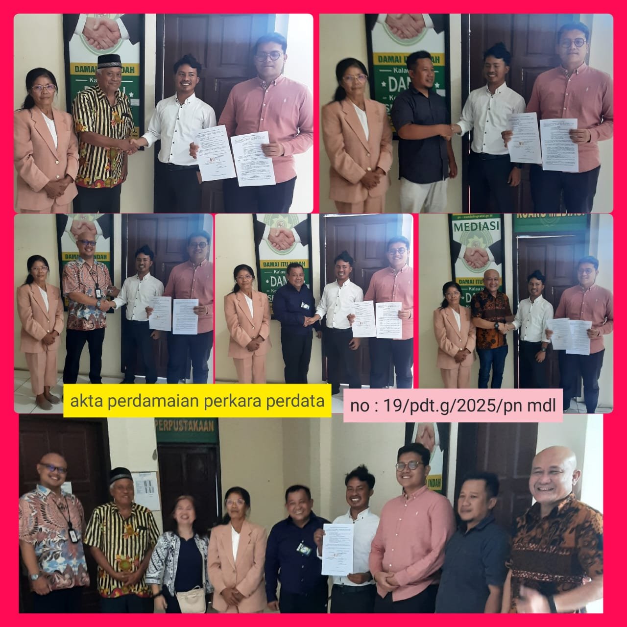 Patuhi Agenda Mediasi di Pengadilan Negeri Mandailing Natal, Mediator Non Hakim Rotua Wendeilyna Simarmata tempuh 11 Jam Perjalanan Samosir Panyabungan yang Sangat Beresiko
