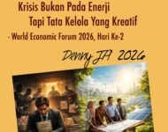 Hari Kedua World Economic Forum 2026  KRISIS BUKAN PADA ENERGI, TAPI TATA KELOLA YANG KREATIF