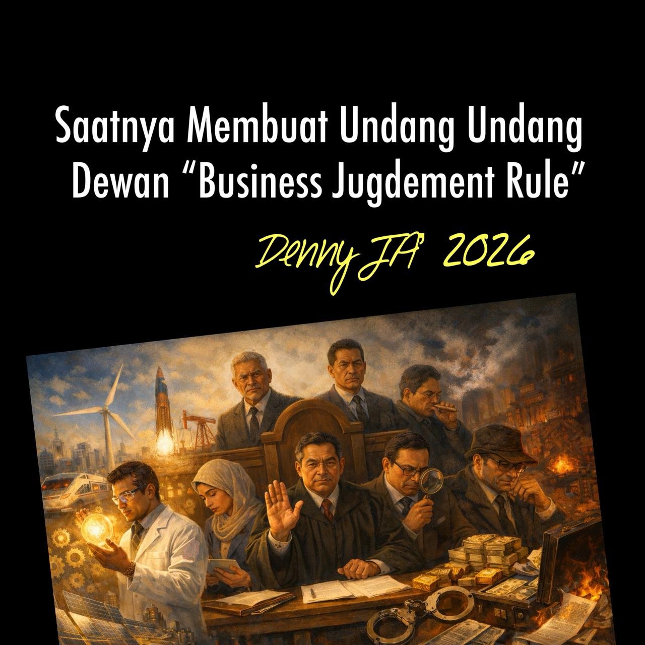 SAATNYA MEMBUAT UNDANG-UNDANG DEWAN “BUSINESS JUDGMENT RULE” SAATNYA MEMBUAT UNDANG-UNDANG DEWAN “BUSINESS JUDGMENT RULE”