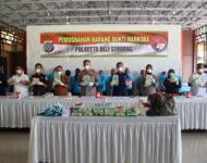 Polresta Deli Serdang Musnakan 34 Kg Sabu Ganja 4,5Kg Dan 450 Butir Pil Ekstasi Pakai Incinerator BNN