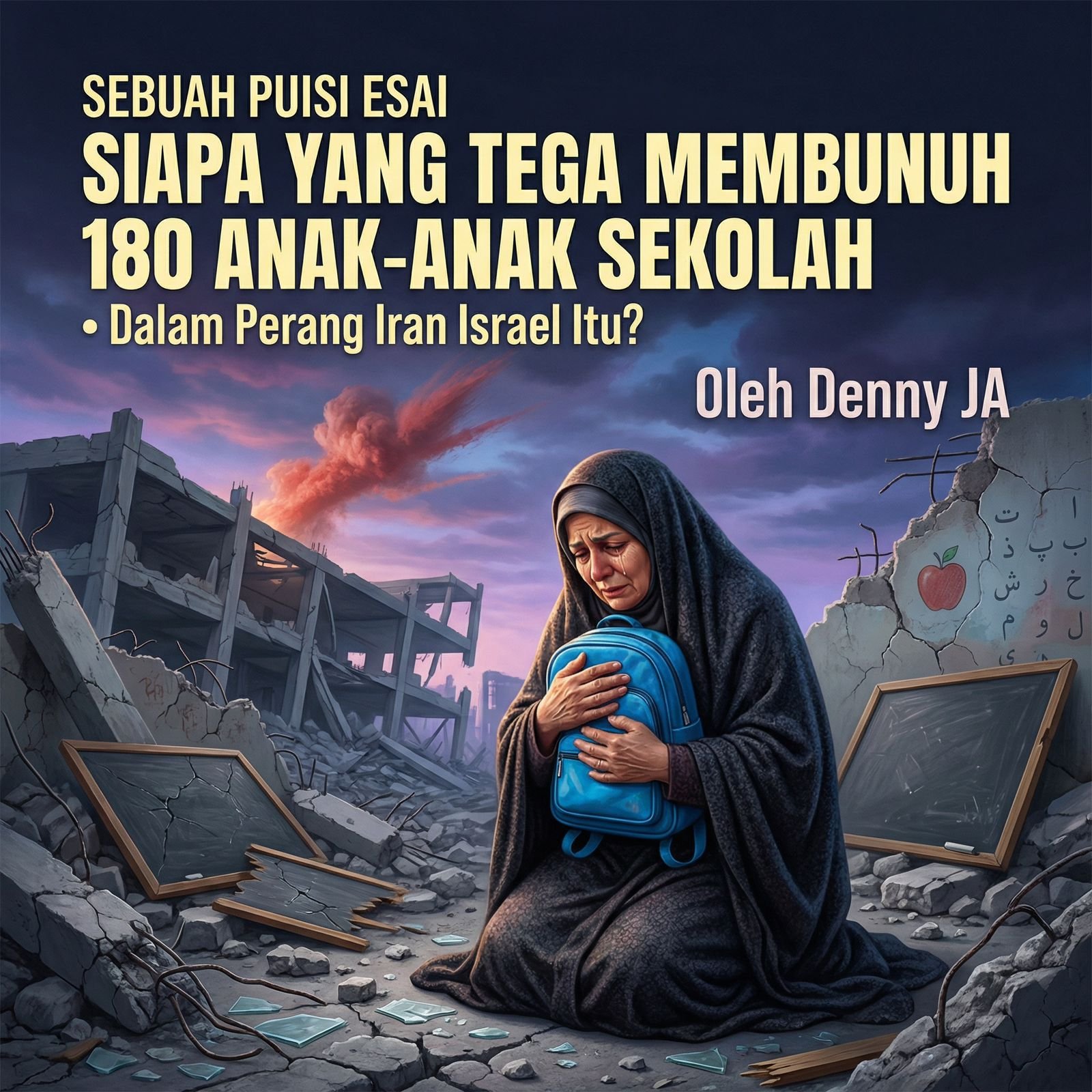 Sebuah Puisi Esai SIAPA YANG TEGA MEMBUNUH 180 ANAK-ANAK SEKOLAH Sebuah Puisi Esai SIAPA YANG TEGA MEMBUNUH 180 ANAK-ANAK SEKOLAH