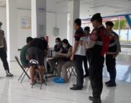 Pastikan Keselamatan Mudik Lebaran, Polresta Deli Serdang Laksanakan Tes Urine Sopir Angkutan Umum