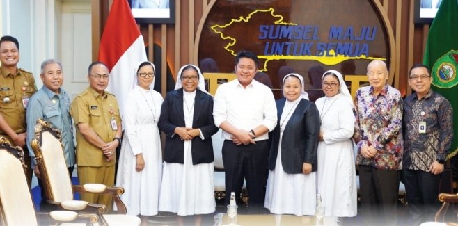 Satu Abad Melayani, Gubernur Sumsel Herman Deru Beri Apresiasi Khusus dan Siap Hadiri Perayaan 100 Tahun Kongregasi Suster Charitas Satu Abad Melayani, Gubernur Sumsel Herman Deru Beri Apresiasi Khusus dan Siap Hadiri Perayaan 100 Tahun Kongregasi Suster Charitas
