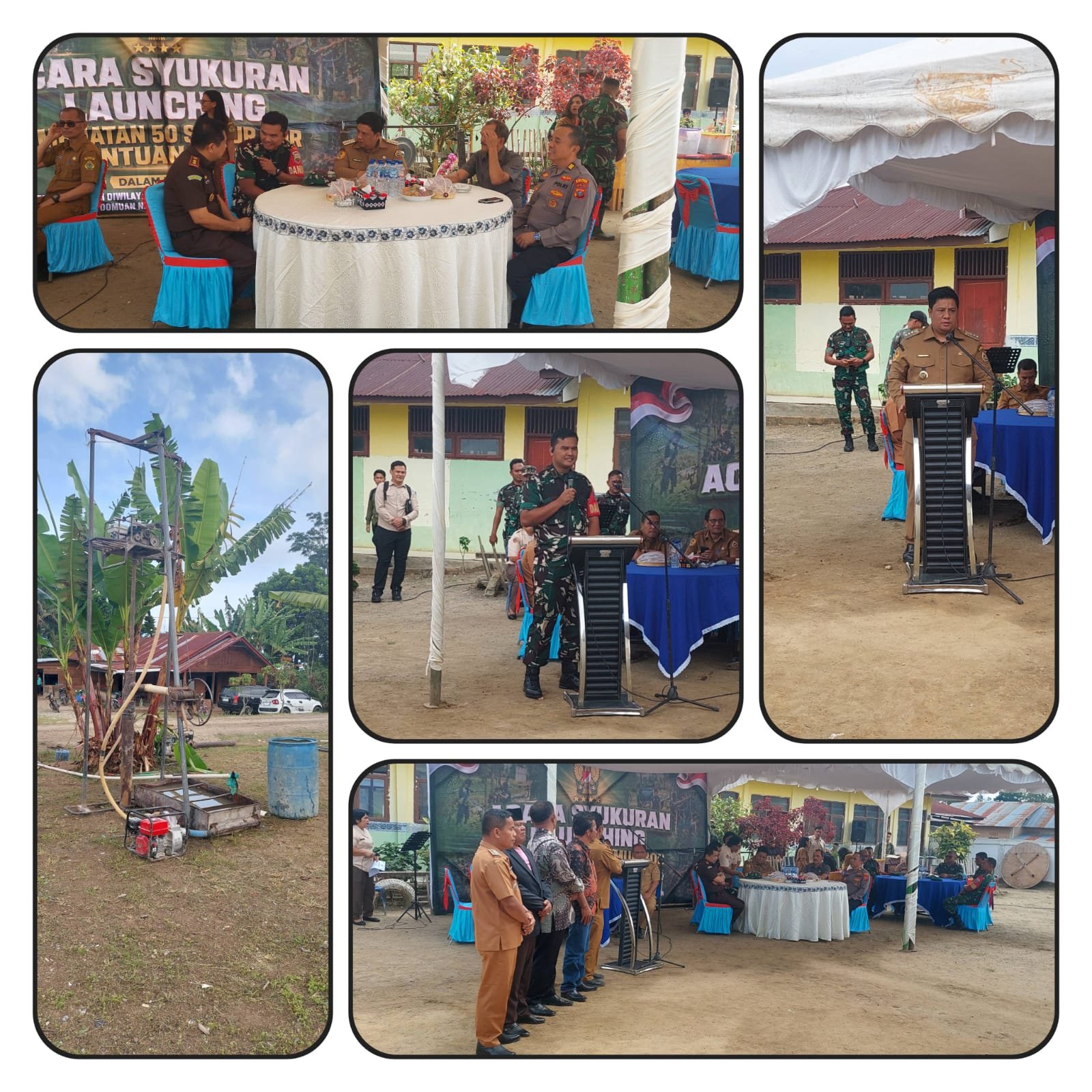 Bantuan Sumur Bor dari Dandim 0210 TU untuk masyarakat Samosir Bantuan Sumur Bor dari Dandim 0210 TU untuk masyarakat Samosir