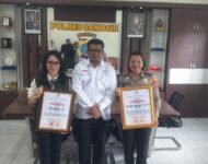 Komnas PA Anugerahkan Penghargaan Kepada Kapolres Samosir Dan Aktivis Hotria Gurning