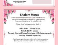 SUDUNG SITANGGANG PEMRRED TAROMBO TV MEDIA ADAKAN IBADAH SYUKURAN PELUNCURAN MEDIA ONLINE TAROMBO TV MEDIA