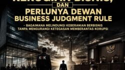 ISU KORUPSI, KRIMINALISASI KERUGIAN BISNIS, DAN PERLUNYA DEWAN BUSINESS JUDGMENT RULE - Bagaimana Melindungi Keberanian Berbisnis Tanpa Mengurangi Ketegasan Memberantas Korupsi