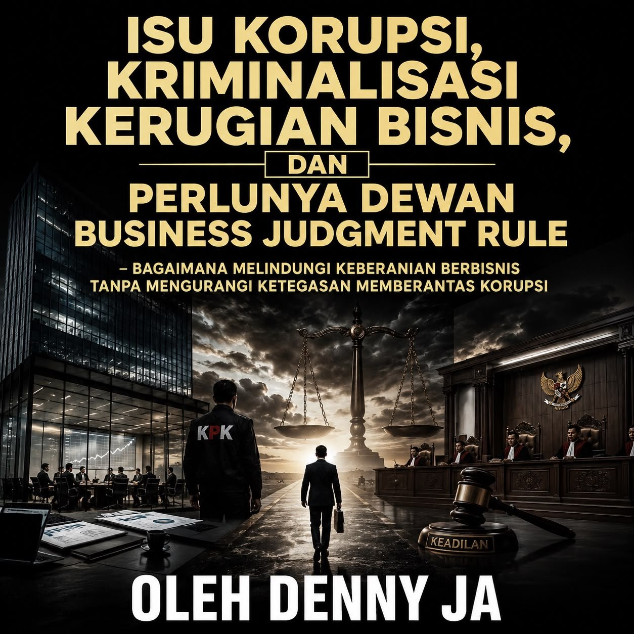 ISU KORUPSI, KRIMINALISASI KERUGIAN BISNIS, DAN PERLUNYA DEWAN BUSINESS JUDGMENT RULE - Bagaimana Melindungi Keberanian Berbisnis Tanpa Mengurangi Ketegasan Memberantas Korupsi