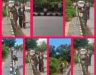 EFENDY NAIBAHO-JURNALIS PEDULI LINGKUNGAN TURUT BERSIH BERSIH LINGKUNGAN DI DESA LUMBAN SUHI SUHI TORUAN