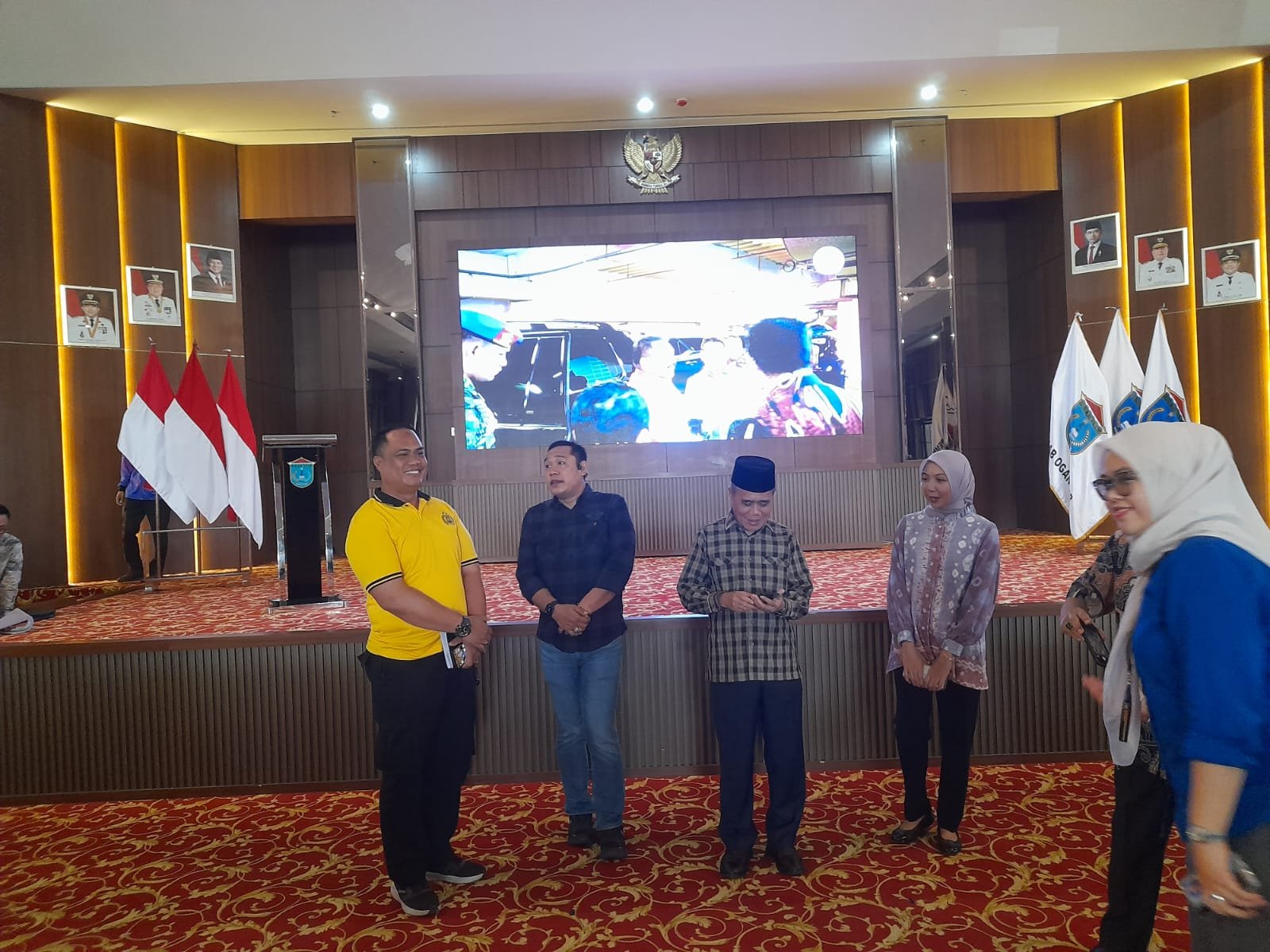 Pengamanan Pengukuhan ABPEDNAS Berjalan Aman dan Kondusif, Polres Ogan Ilir Siagakan Personel