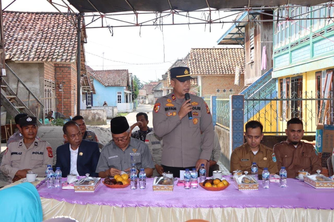 Polres Ogan Ilir dan BAZNAS Kerja Sama: Peletakan Batu Pertama Pembangunan Rumah Layak Huni