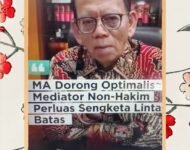 Rotua Wendeilyna Simarmata : Legal Gap Implementasi PERMA 1/2016 Terhadap Agenda Mahkamah Agung Optimalisasi Mediator Non Hakim pada Pengadilan Negeri di Sumatera Utara