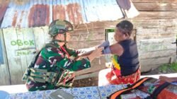 Sentuhan Humanis di Distrik Kelila, Satgas Yonif 645/GTY Gelar Pelayanan Kesehatan Gratis untuk Warga Distrik Kelila