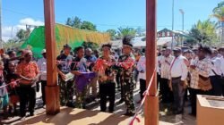 Satgas Yonif 123/Rajawali Pos Khaibar Waspada Bersama Masyarakat Resmikan Gereja Reformasi Hermon Amazu