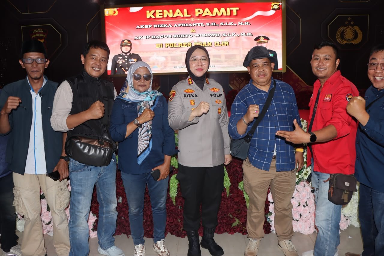 Forum Jurnalis Caram Seguguk Hantar Perpisahan Kapolres Ogan Ilir, Bagus Suryo Wibowo Maafkan Kekeliruan Selama Menjabat