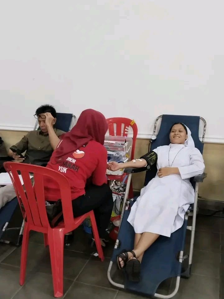 Bantu Stok Darah PMI, DPP Santo Yoseph Palembang Kumpulkan 57 Kantong Darah Bantu Stok Darah PMI, DPP Santo Yoseph Palembang Kumpulkan 57 Kantong Darah