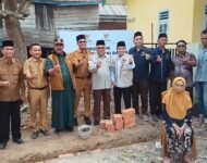 BAZNAS PROVINSI SUMSEL BERSINERGI DENGAN BAZNAS OGAN ILIR, MULAI PEMBANGUNAN RUMAH LAYAK HUNI DI DESA KAMAL