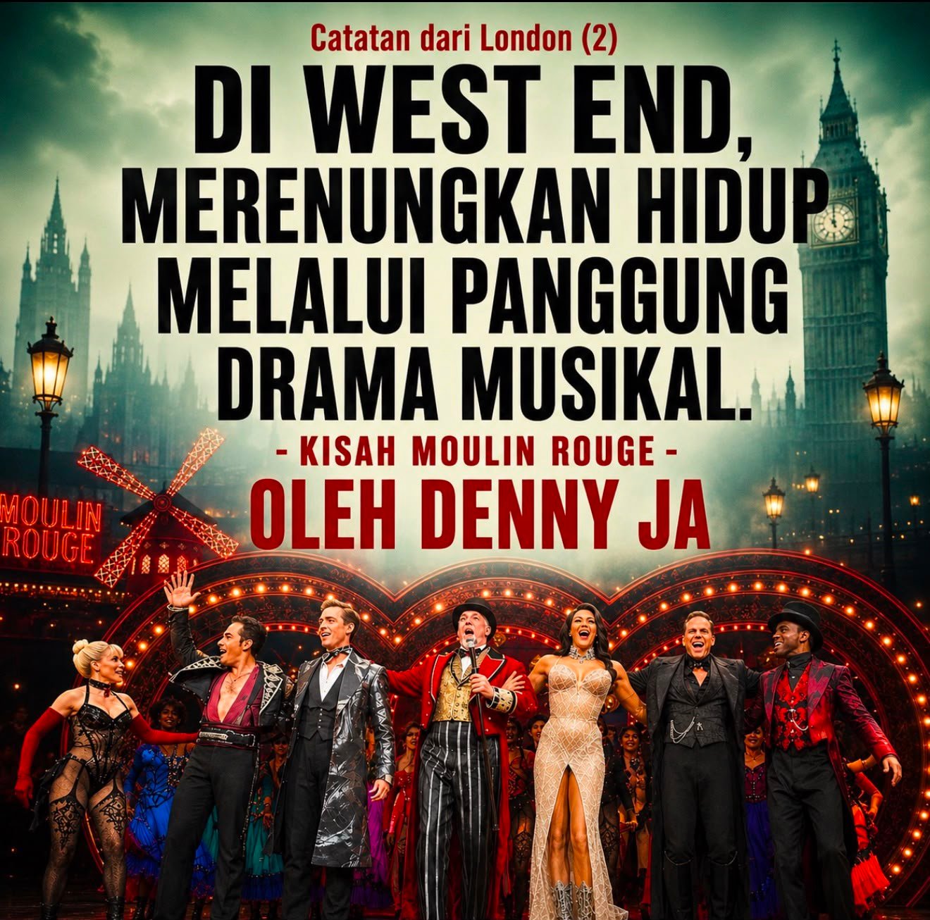 DI WEST END, MERENUNGKAN HIDUP MELALUI PANGGUNG DRAMA MUSIKAL - Kisah Moulin Rouge