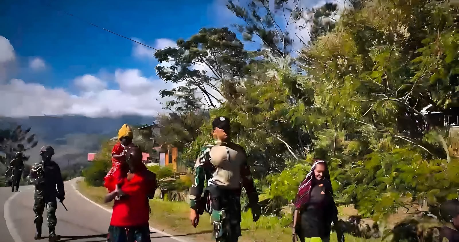 Ibadah Minggu Bersama Warga Distrik Napua Satgas Pamtas RI-PNG Kewilayahan Yonif 645/Gardatama Yudha Guna Mempererat Persaudaraan Ibadah Minggu Bersama Warga Distrik Napua Satgas Pamtas RI-PNG Kewilayahan Yonif 645/Gardatama Yudha Guna Mempererat Persaudaraan