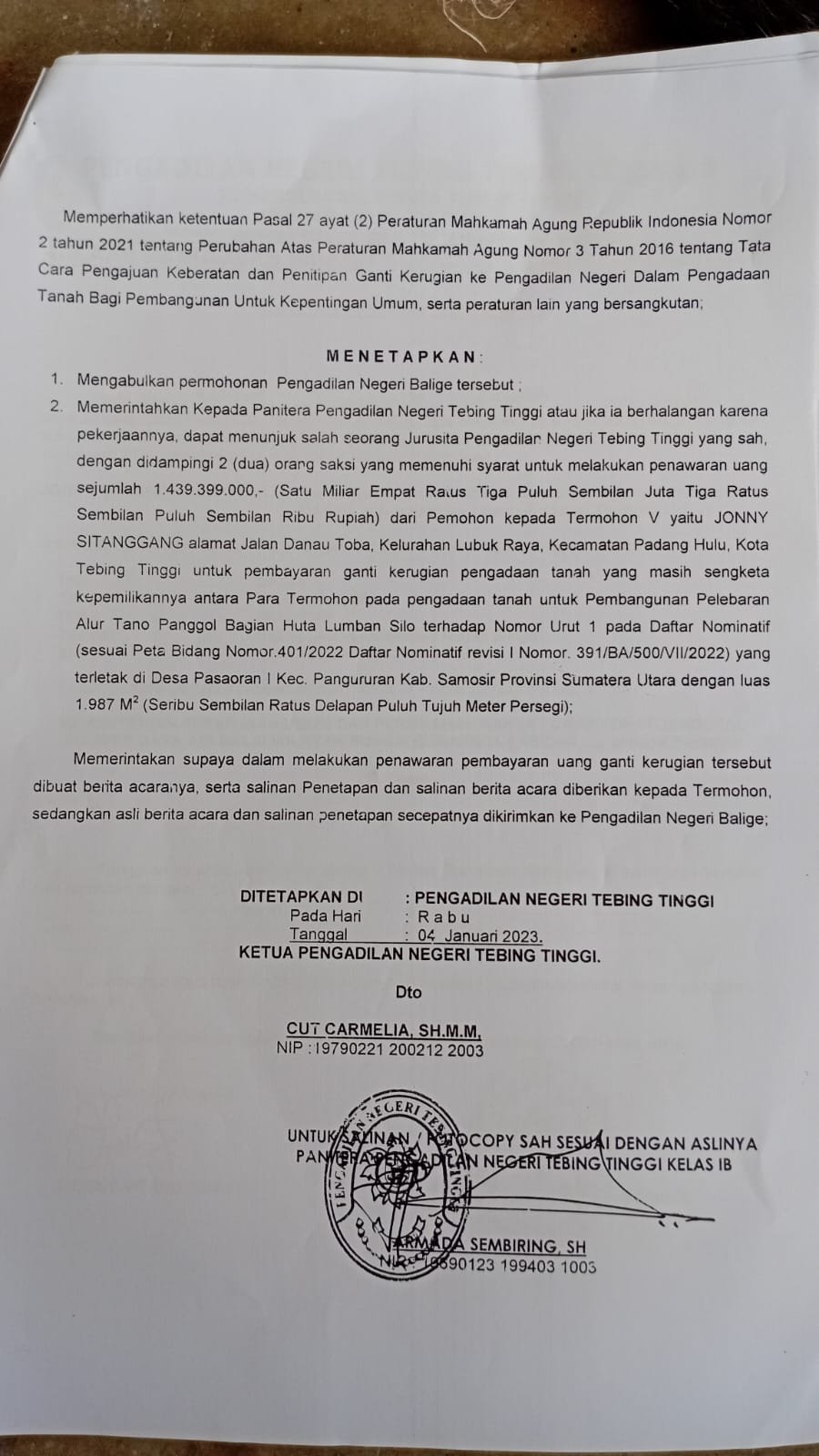 Fakta Silsilah yang Terungkap: Apakah Sudung Sitanggang dan Jonny Sitanggang Berhak Menerima Ganti Rugi Lumban Silo Tano Ponggol; Pangururan ?