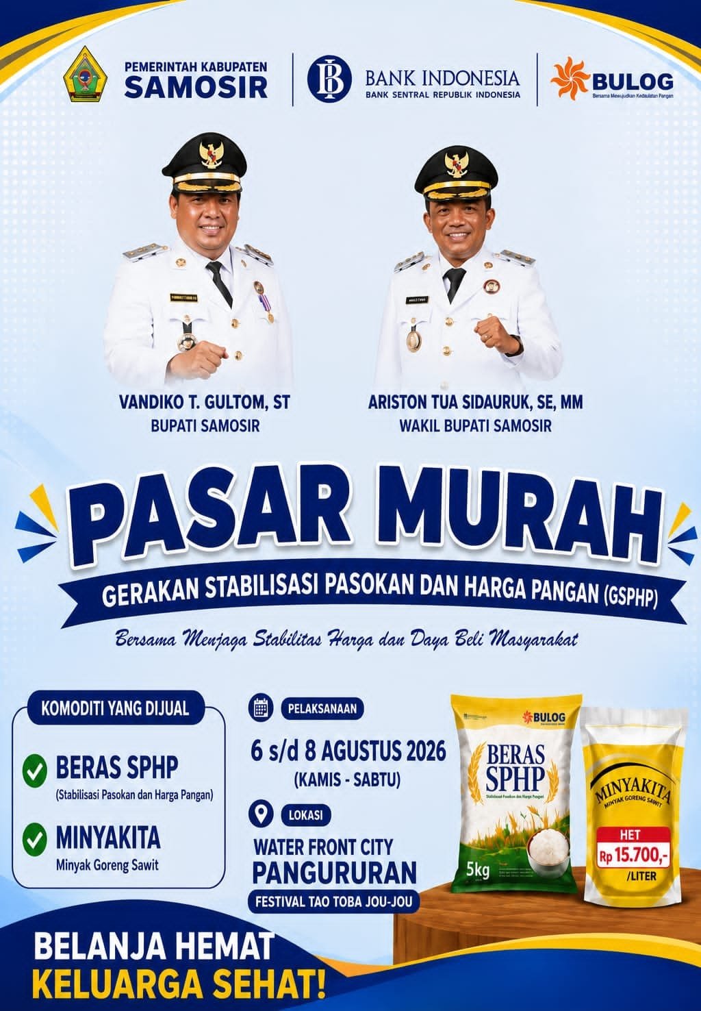 Pemkab Samosir Gelar Pasar Murah GSPHP Bertepatan Festival Tao Toba Jou-Jou Pemkab Samosir Gelar Pasar Murah GSPHP Bertepatan Festival Tao Toba Jou-Jou