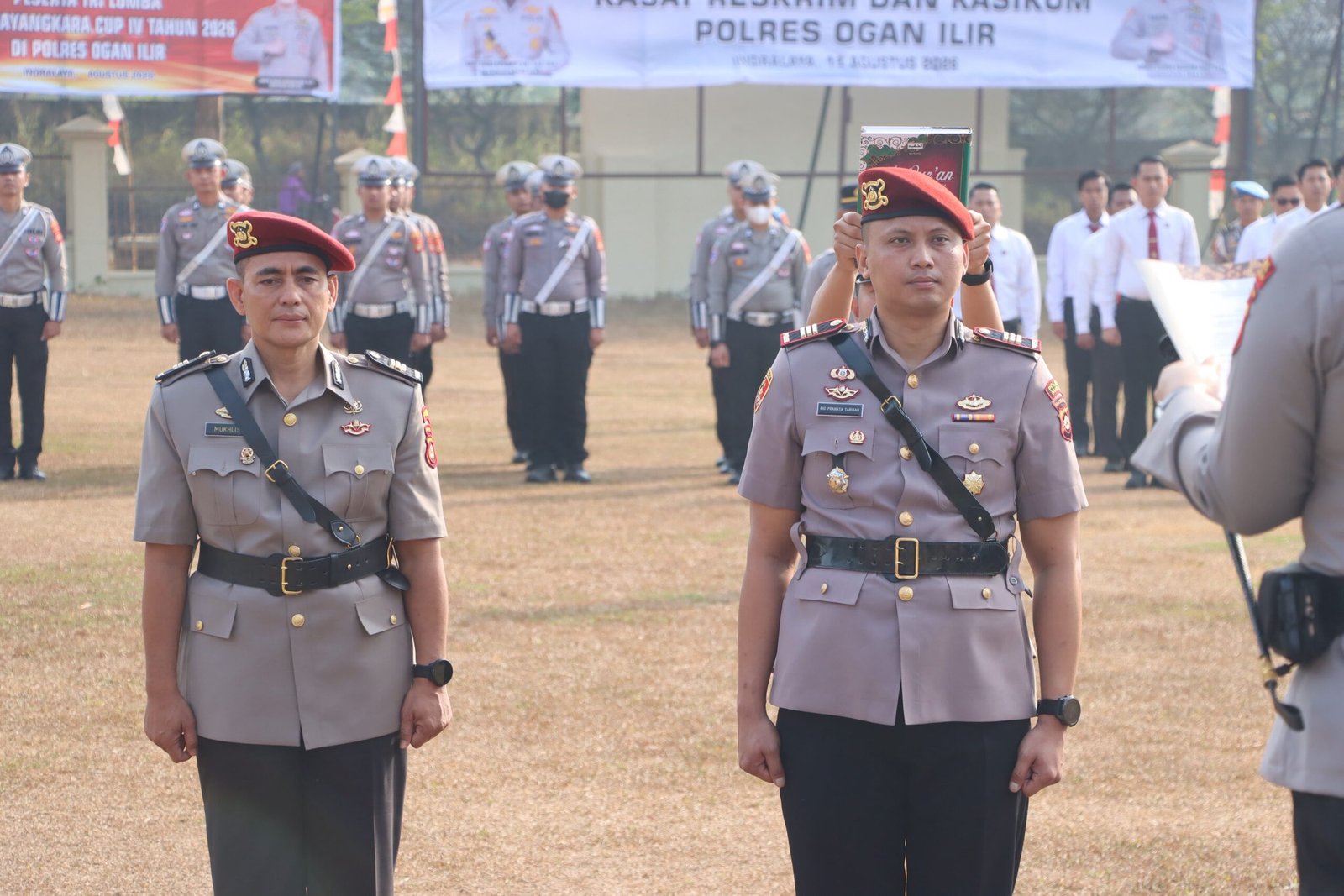 POLRES OGAN ILIR GELAR SERTIJAB KASAT RESKRIM DAN KASI HUKUM, KAPOLRES TEKANKAN INOVASI DAN PELAYANAN POLRES OGAN ILIR GELAR SERTIJAB KASAT RESKRIM DAN KASI HUKUM, KAPOLRES TEKANKAN INOVASI DAN PELAYANAN