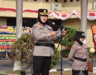 POLRES OGAN ILIR GELAR SERTIJAB KASAT RESKRIM DAN KASI HUKUM, KAPOLRES TEKANKAN INOVASI DAN PELAYANAN