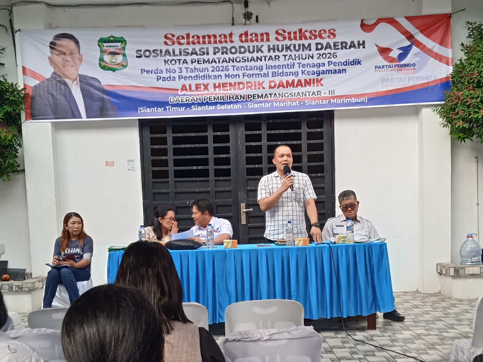 Alex Hendrik Damanik Sosialisasikan Produk Hukum Daerah Kota Pematangsiantar Tahun 2026