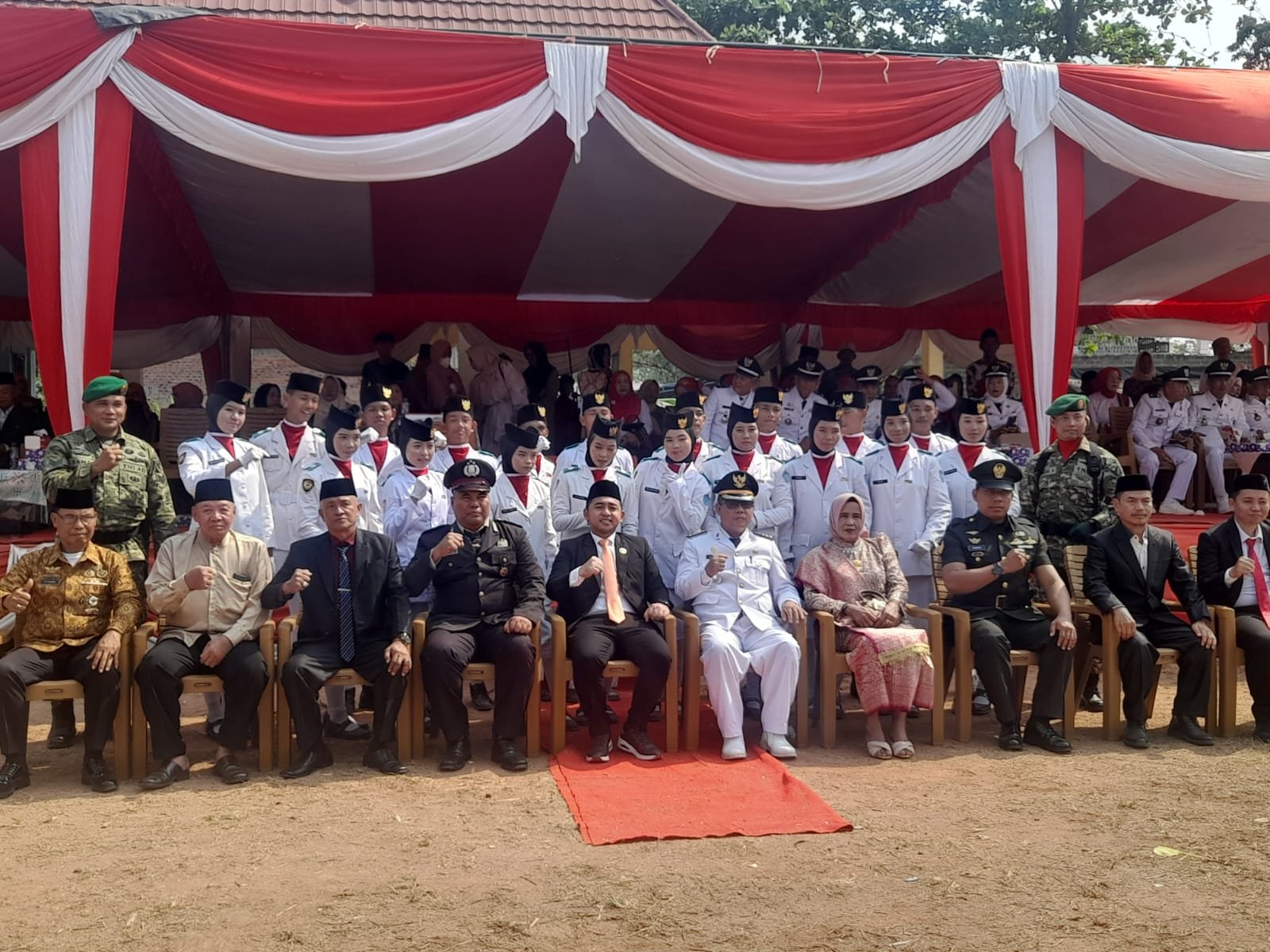 Hadiri Upacara HUT ke-81 RI di Rantau Panjang, Anggota DPRD Ogan Ilir Eco Santria Asnan Semangat Juang Pahlawan Harus Terus Diteruskan
