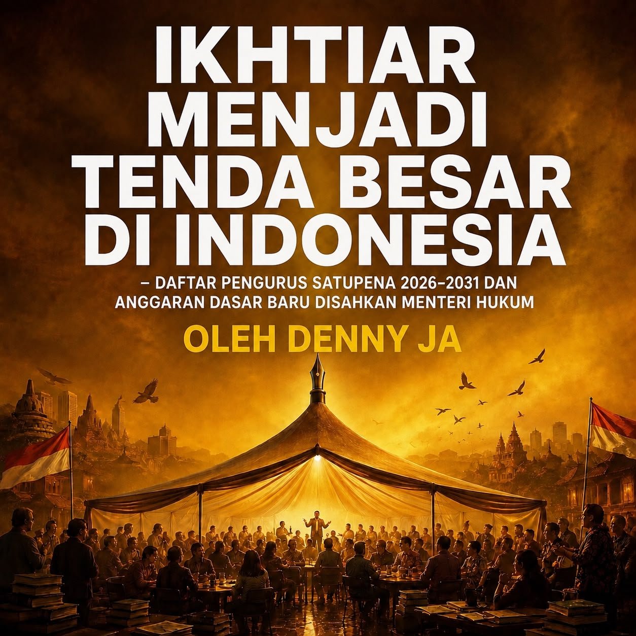 IKHTIAR MENJADI TENDA BESAR DI INDONESIA - Daftar Pengurus SATUPENA 2026–2031 dan Anggaran Dasar Baru Disahkan Menteri Hukum