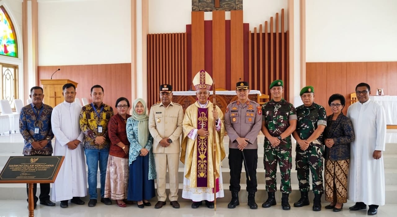 Resmi Berdiri di Tebo, Paroki St. Perawan Maria Bunda Gereja Jadi Simbol Kerukunan Umat di Jambi