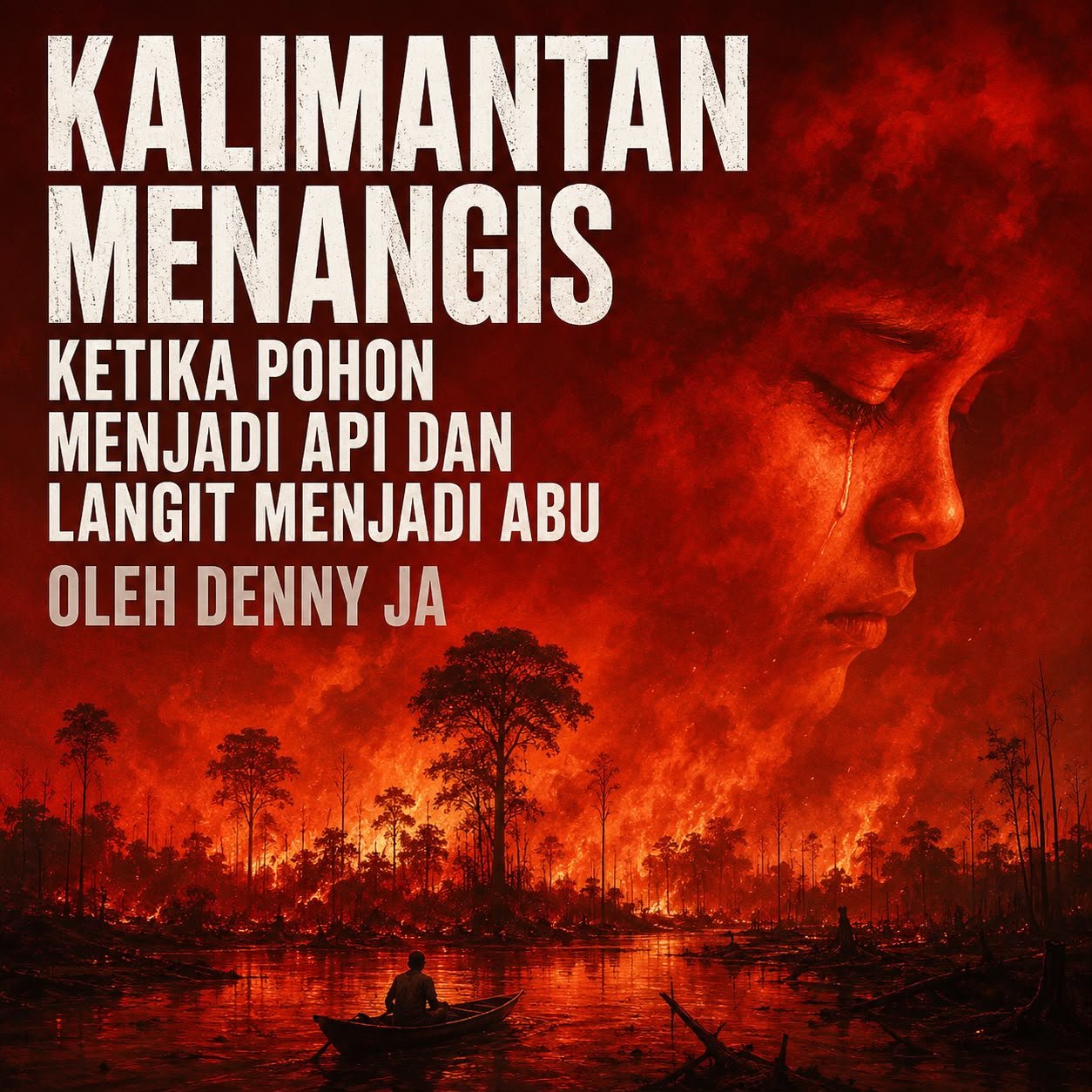 KALIMANTAN MENANGIS KETIKA POHON MENJADI API DAN LANGIT MENJADI ABU