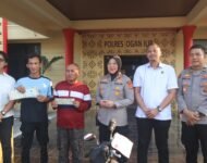 KAPOLRES OGAN ILIR KEMBALIKAN LANGSUNG MOTOR KORBAN CURANMOR, PEMILIK UCAPKAN TERIMA KASIH