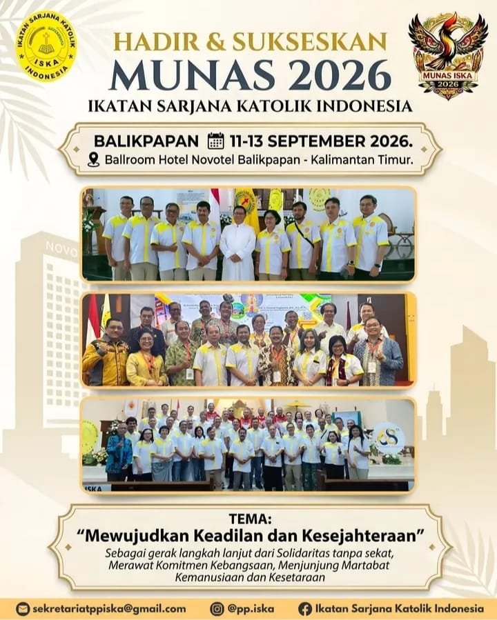 Mewujudkan Keadilan dan Kesejahteraan dalam Semangat Pelayanan: ISKA Siap Gelar Musyawarah Nasional 11-13 September 2026 di Balikpapan Mewujudkan Keadilan dan Kesejahteraan dalam Semangat Pelayanan: ISKA Siap Gelar Musyawarah Nasional 11-13 September 2026 di Balikpapan