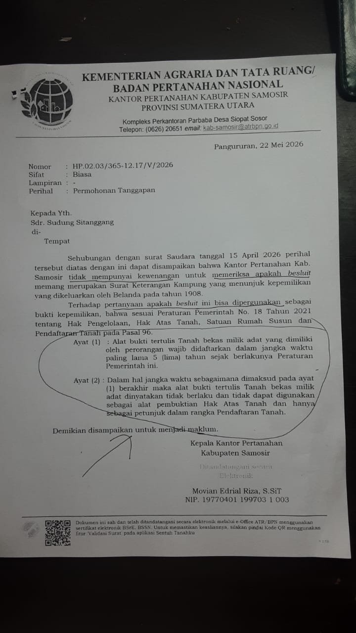 Rotua Wendeilyna Simarmata, Klaim Martua Sitanggang sebagai Ahli Waris Djaiman dan Hak Ganti Rugi Tano Ponggol Pada Gugatan di PN Balige, Di Mana Dasar Hukumnya ? Rotua Wendeilyna Simarmata, Klaim Martua Sitanggang sebagai Ahli Waris Djaiman dan Hak Ganti Rugi Tano Ponggol Pada Gugatan di PN Balige, Di Mana Dasar Hukumnya ?