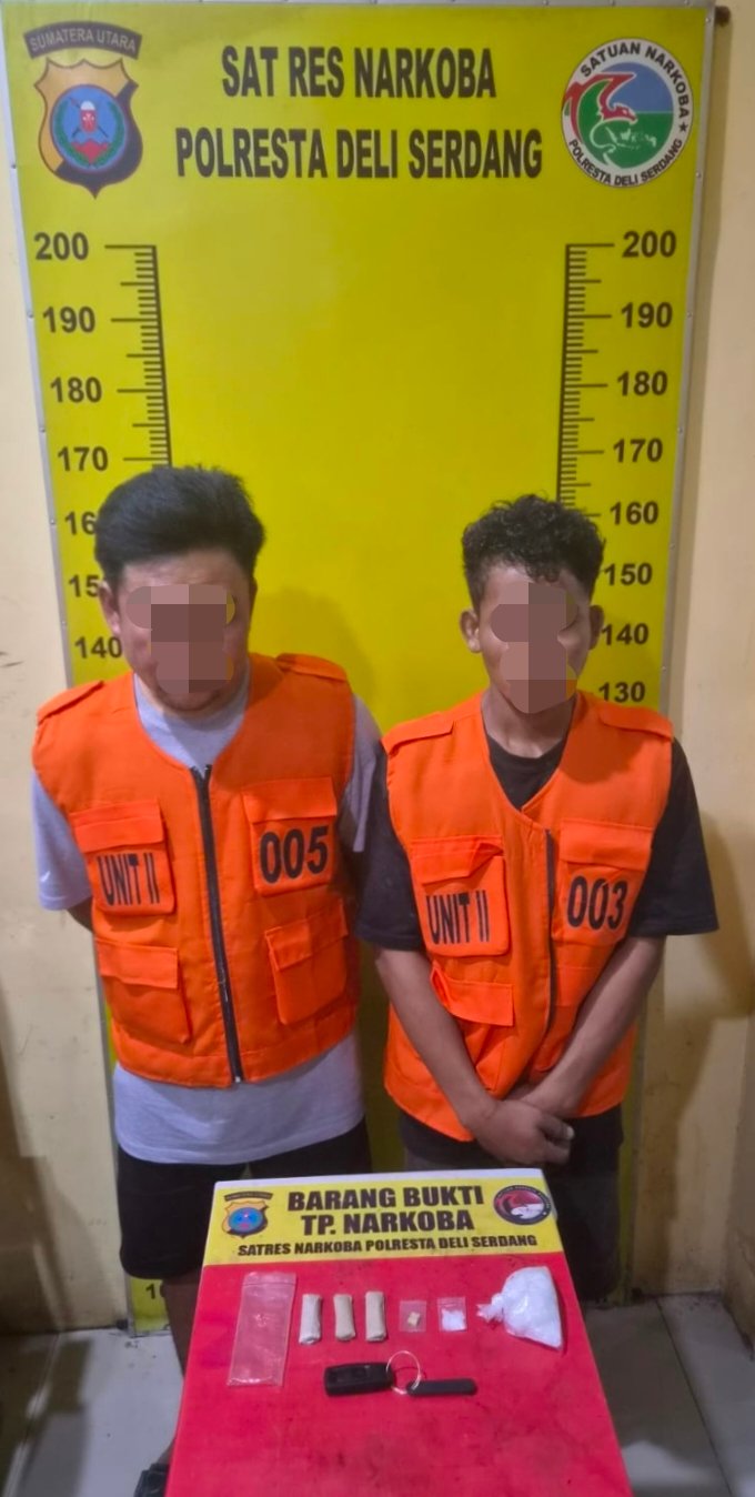 Pengedar Beserta 82,62 Gram Sabu, Ekstasi dan Ganja Diamankan Satres Narkoba Deli Serdang