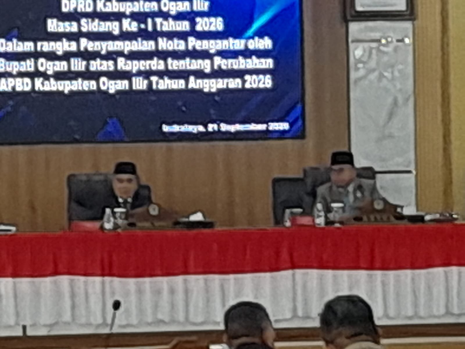 DPRD Ogan Ilir Gelar Rapat Paripurna Penyampaian Nota Pengantar Perubahan APBD Tahun 2026