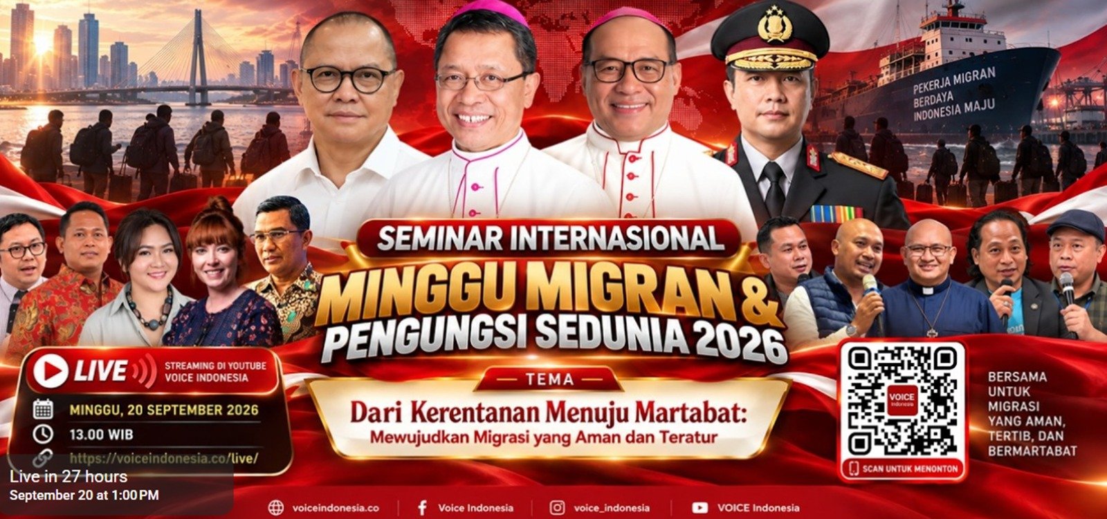 Pekerja Migran Maritim Hadapi Berbagai Kerentanan, Stella Maris Batam Gelar Seminar Internasional Minggu Migran dan Pengungsi Sedunia 2026