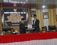 DPRD Ogan Ilir Gelar Rapat Paripurna ke-40, Bahas Pandangan Umum Fraksi terhadap Raperda Perubahan APBD 2026.