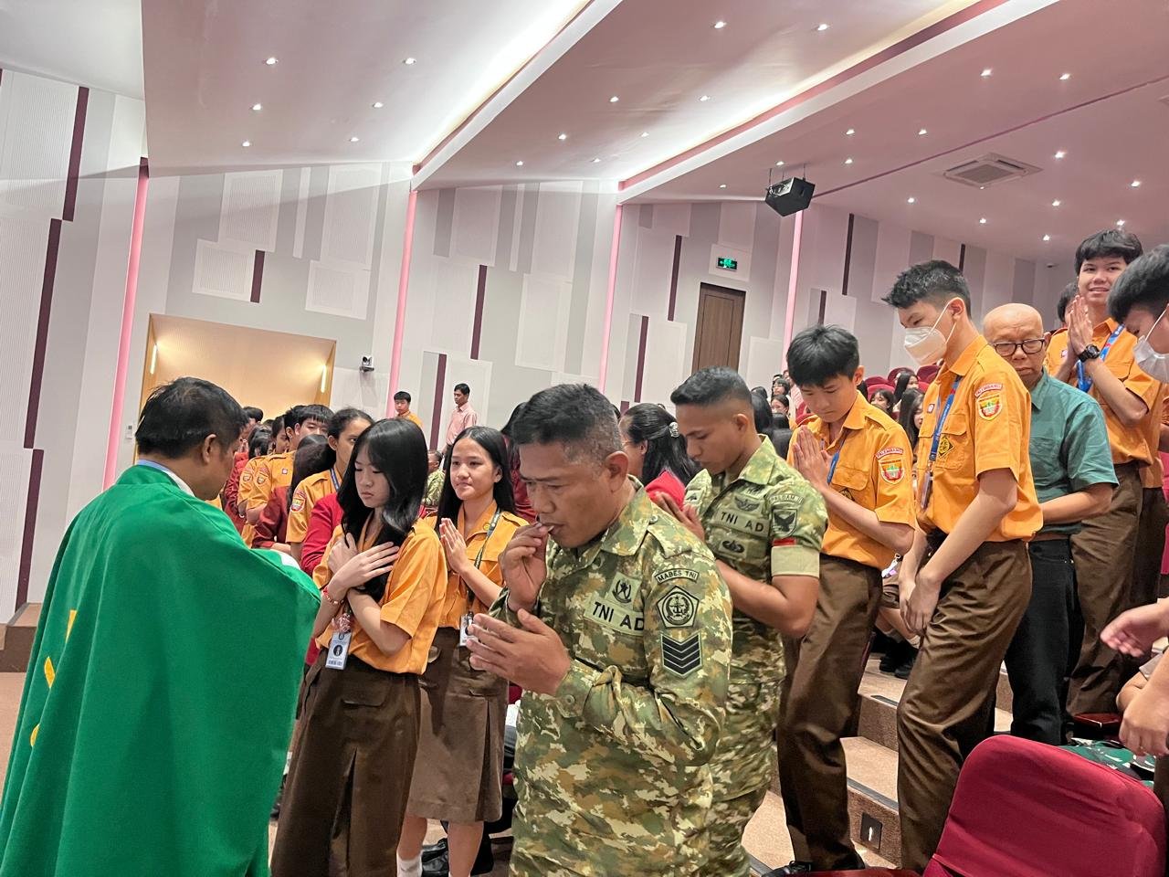 Perkuat Sinergi dan Spiritual, Kodam II/Swj, Polda Sumsel, dan Yayasan Kusuma Bangsa Gelar Misa Bersama