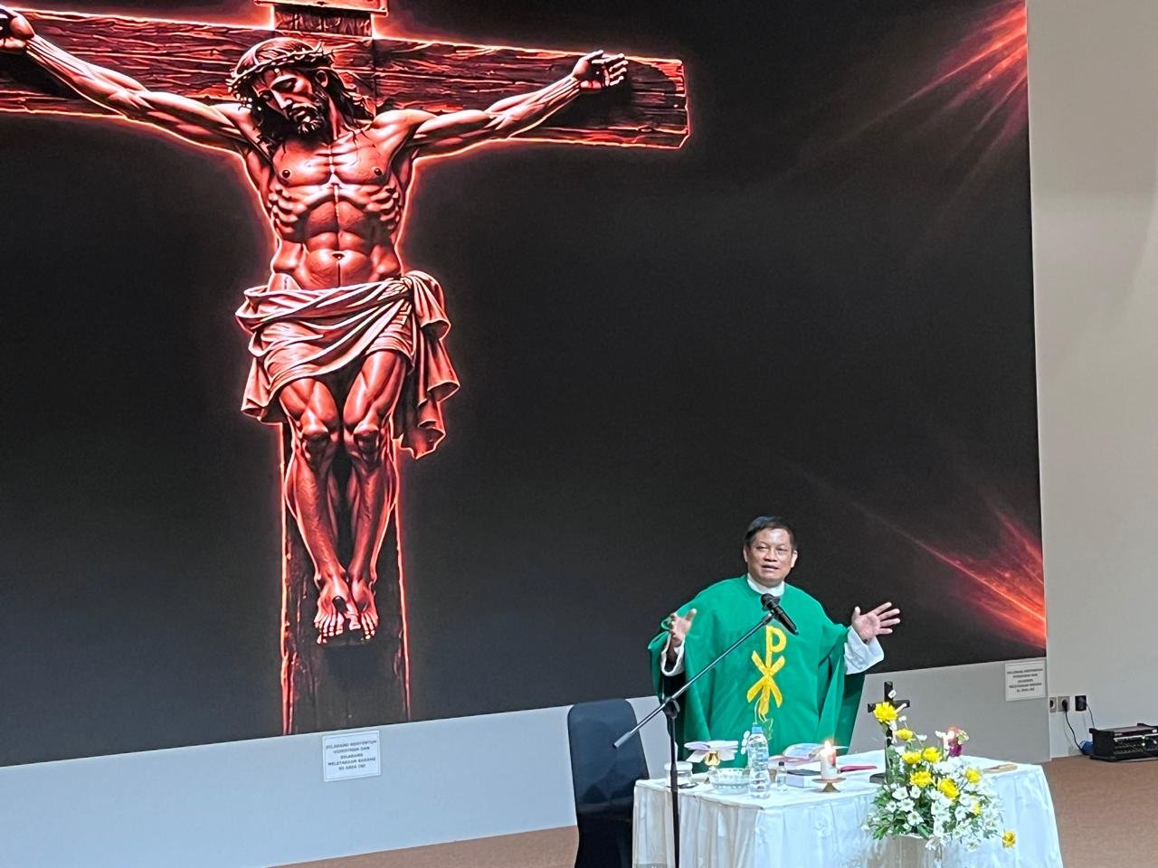 Perkuat Sinergi dan Spiritual, Kodam II/Swj, Polda Sumsel, dan Yayasan Kusuma Bangsa Gelar Misa Bersama