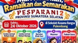 Siap Berlaga di Pesparani II Sumsel, Kontingen LP3KD Kota Palembang Resmi Dilepas Lewat Misa Perutusan Siap Berlaga di Pesparani II Sumsel, Kontingen LP3KD Kota Palembang Resmi Dilepas Lewat Misa Perutusan
