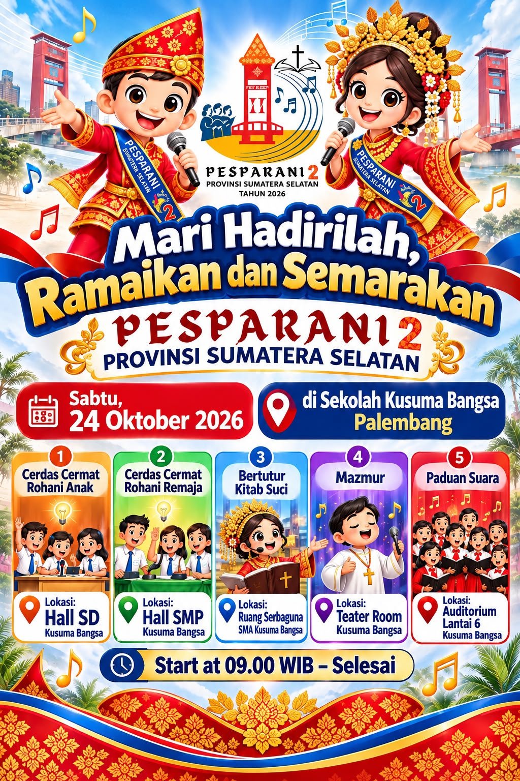 Siap Berlaga di Pesparani II Sumsel, Kontingen LP3KD Kota Palembang Resmi Dilepas Lewat Misa Perutusan Siap Berlaga di Pesparani II Sumsel, Kontingen LP3KD Kota Palembang Resmi Dilepas Lewat Misa Perutusan