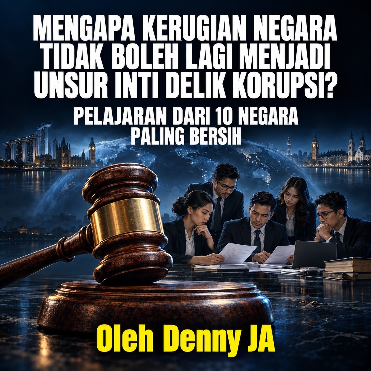 MENGAPA KERUGIAN NEGARA TIDAK BOLEH LAGI MENJADI UNSUR INTI DELIK KORUPSI? PELAJARAN DARI 10 NEGARA PALING BERSIH