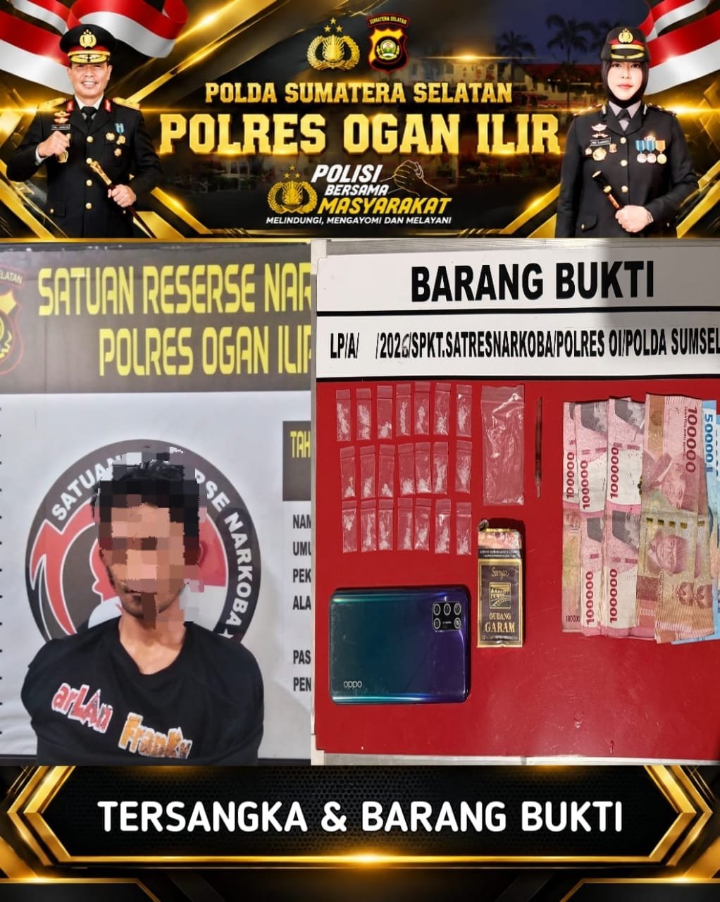 Polres Ogan Ilir melalui Satresnarkoba Ungkap Dugaan Peredaran Sabu di Indralaya Utara, 21 Paket dan Uang Rp3,4 Juta Disita Polres Ogan Ilir melalui Satresnarkoba Ungkap Dugaan Peredaran Sabu di Indralaya Utara, 21 Paket dan Uang Rp3,4 Juta Disita