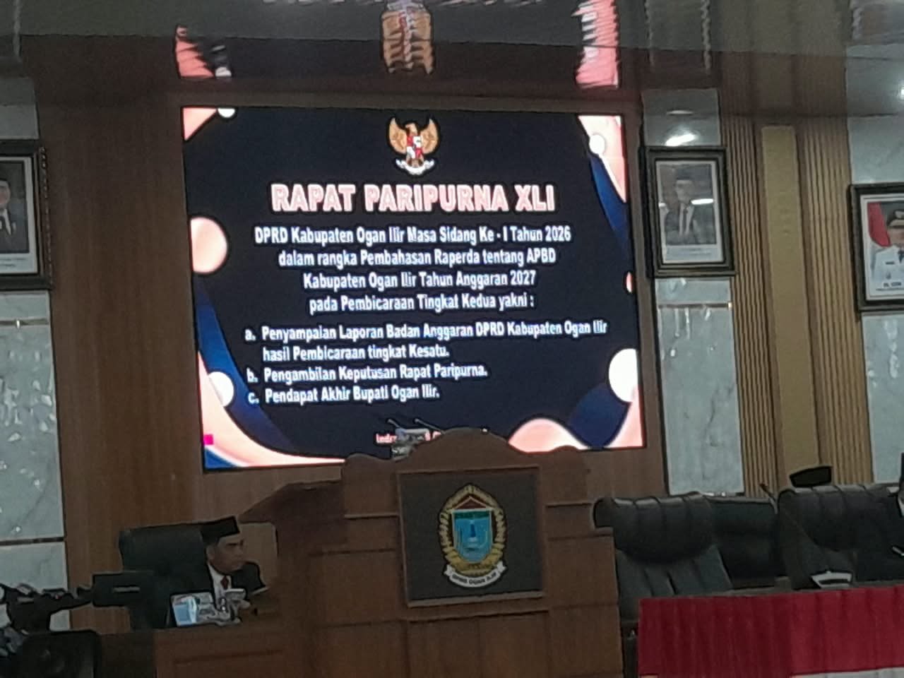 DPRD Ogan Ilir Bahas RAPBD 2027, Banggar Laporkan Anggaran Belanja Capai Rp1,3 Triliun