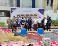 Bea Cukai Sumbagtim Musnahkan 22,4 Juta Batang Rokok Ilegal, Potensi Kerugian Negara Rp20,56 Miliar Berhasil Dicegah